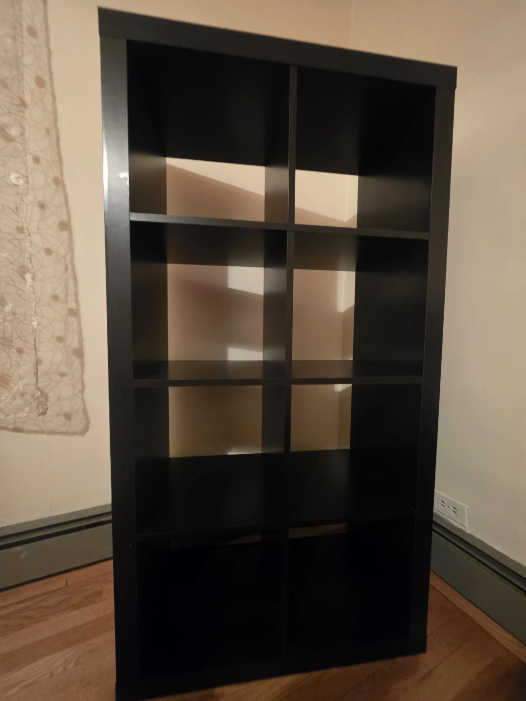 Black 8-Cube Storage Shelf - photo 2
