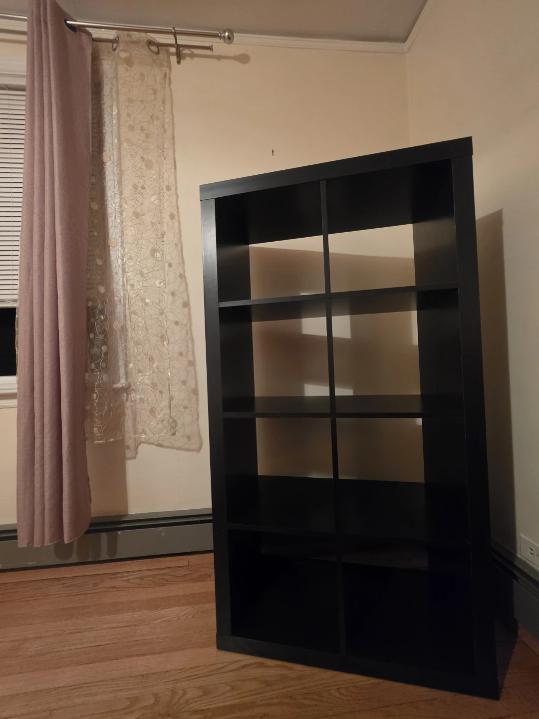 Black 8-Cube Storage Shelf - photo 3