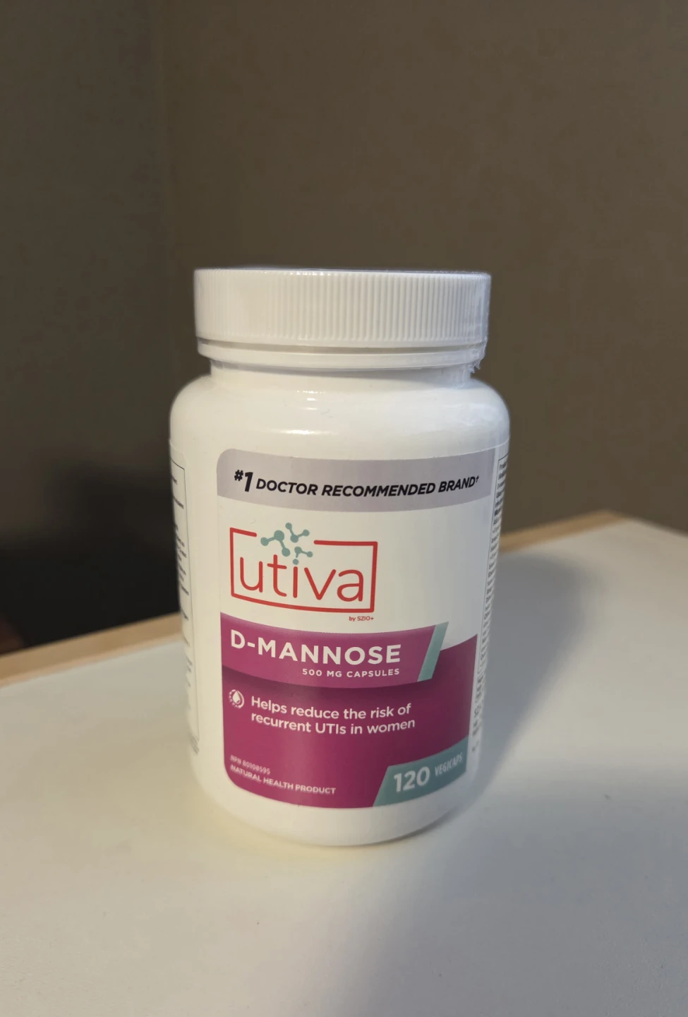 Brand New / Sealed Utiva D-Mannose 120 Vegicaps