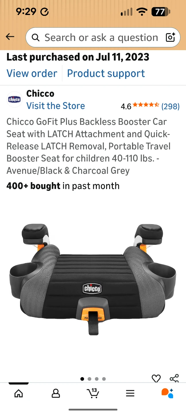 Chicco GoFit Plus Booster Car Seat