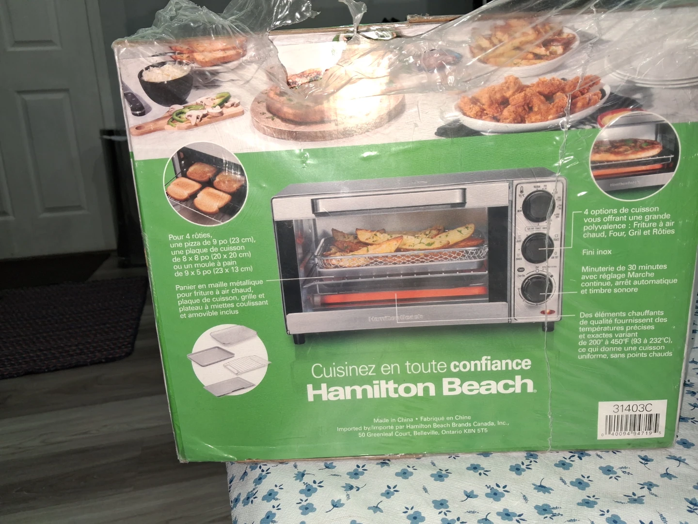 Hamilton Beach Sure-Crisp Air Fryer Toaster Oven(New)-31403C - photo 2