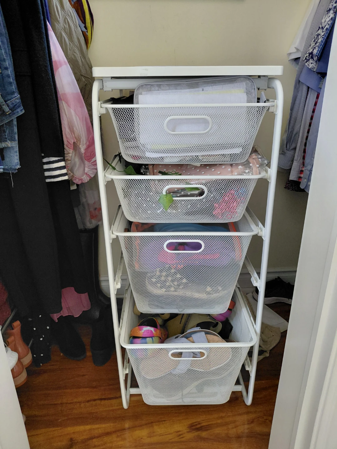 White 4-Drawer Storage Unit