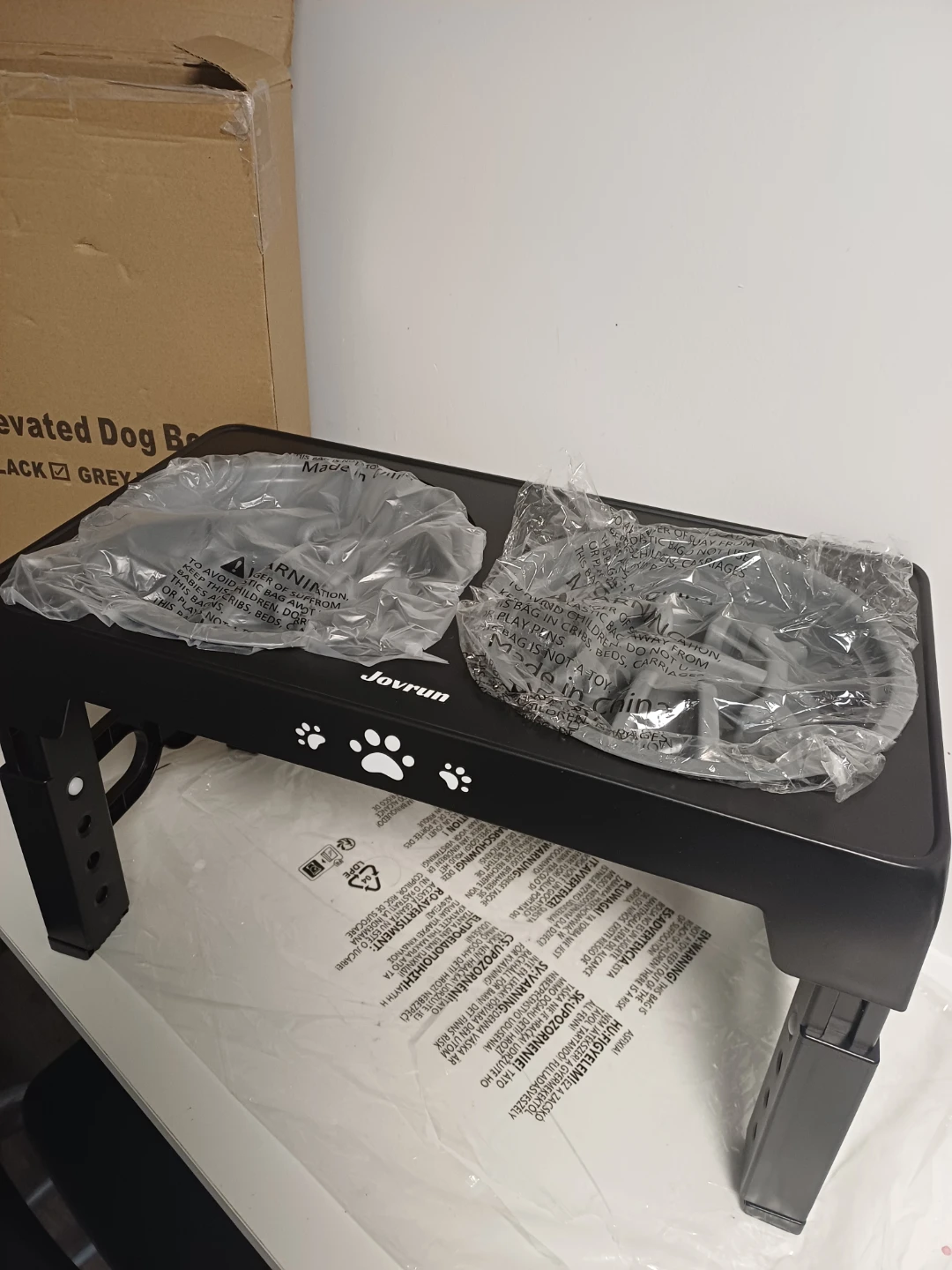 Jovrun Elevated Dog Bowls Slow Feeder