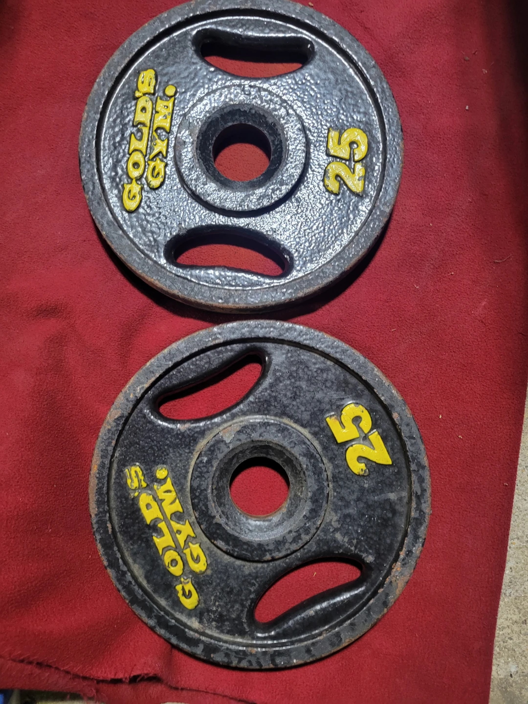 GOLD'S GYM 25LB PLATES TOTAL 50lbs