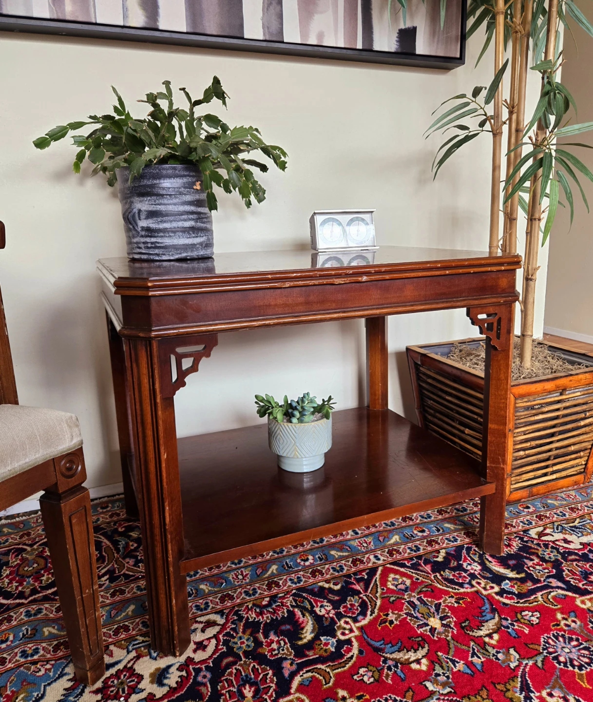 Art Deco Solid Walnut Two Tier Coffee Table (Delivery Available) - photo 2
