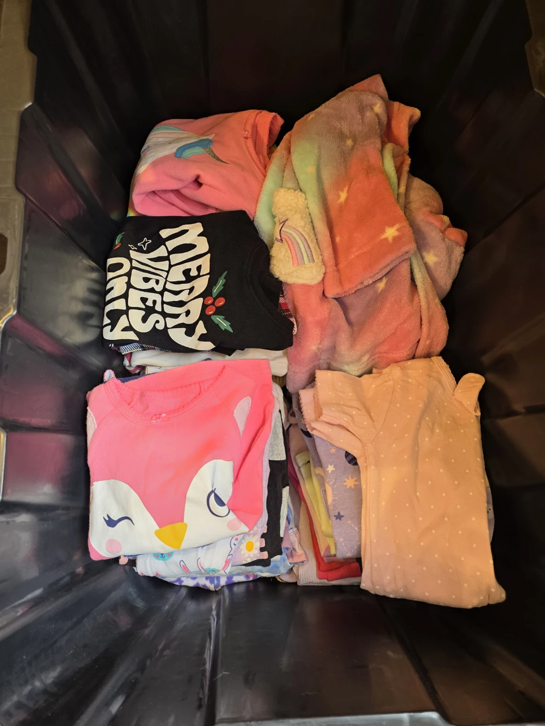 Girls pajama sets mixed sizes