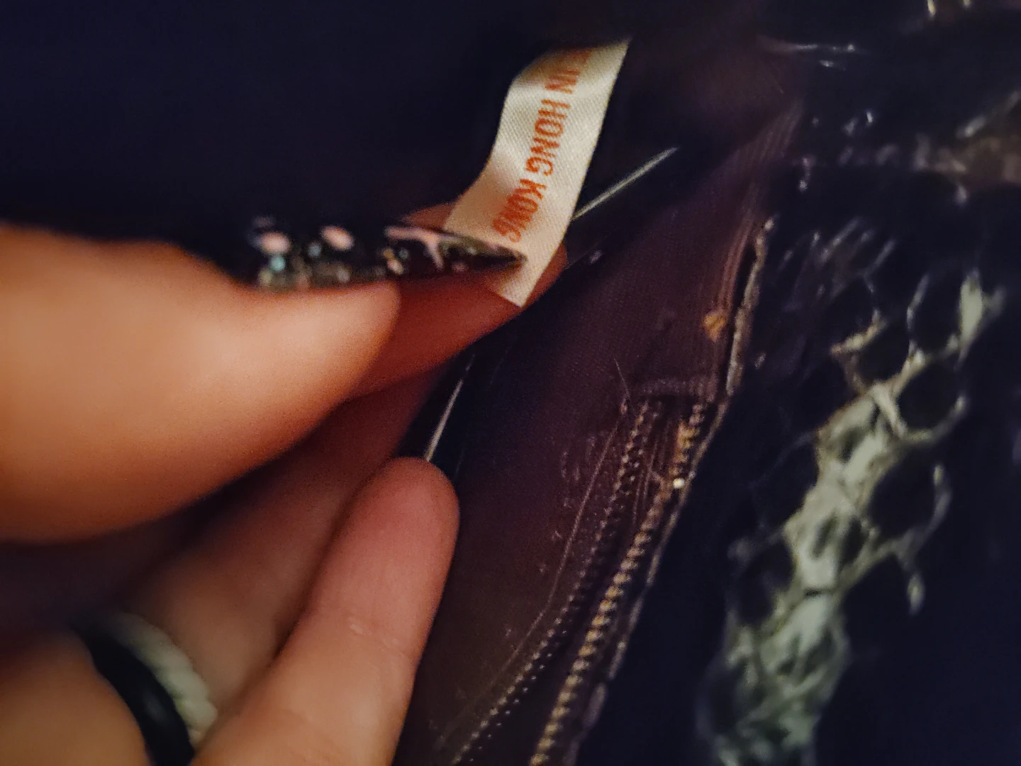 Genuine Snake Skin Clutch Purse - photo 5
