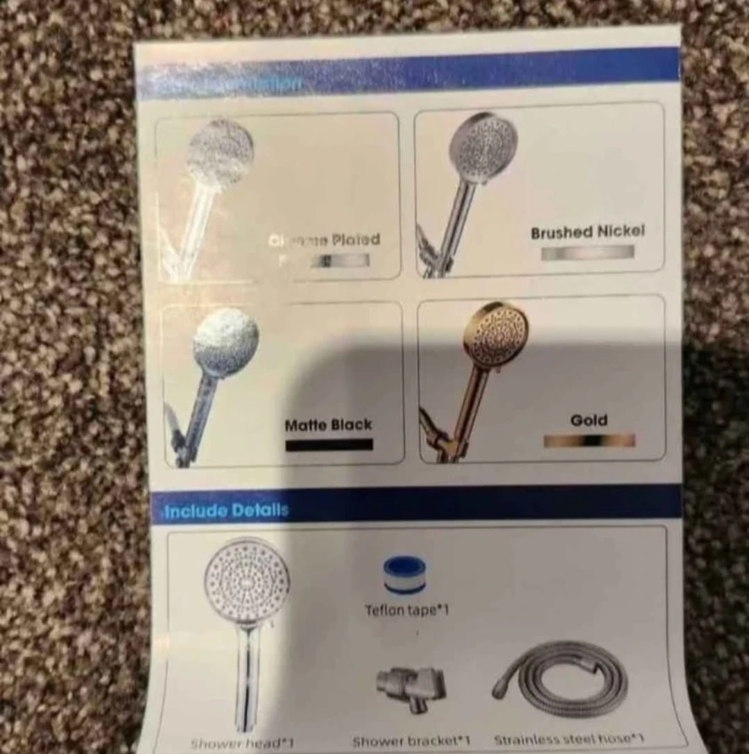 Cobbe Handheld Shower Head - Chrome - photo 4