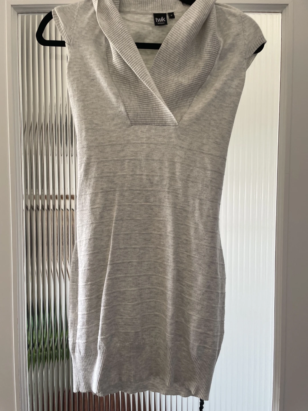 Twik x Simons Grey Knit Dress with Belt - Size P - photo 3