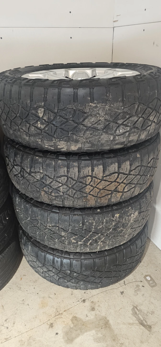 Nissan Wheels and Goodyear Wrangler Tires LT265/60R20 - photo 2