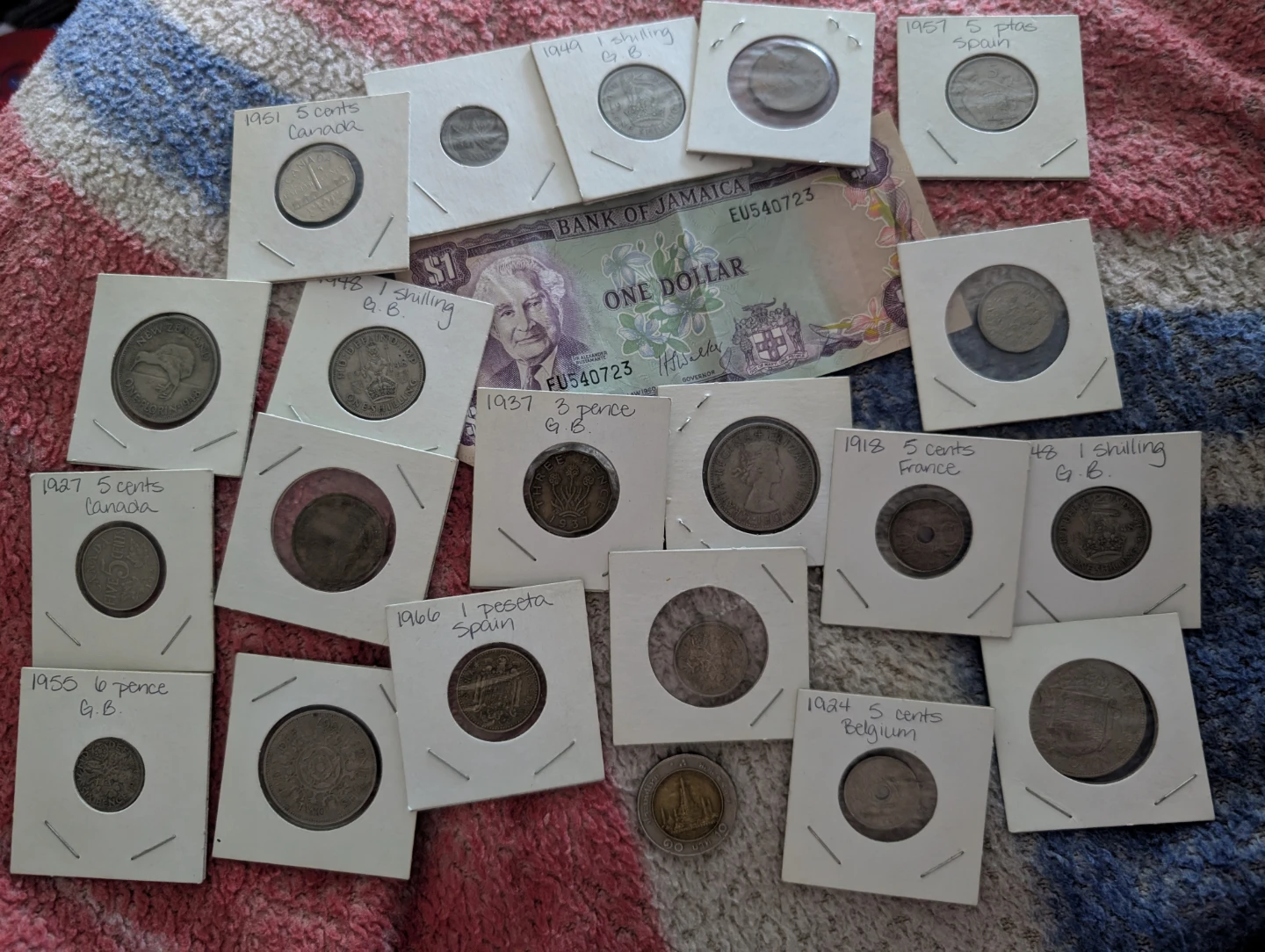 Collection of International Coins and Banknote