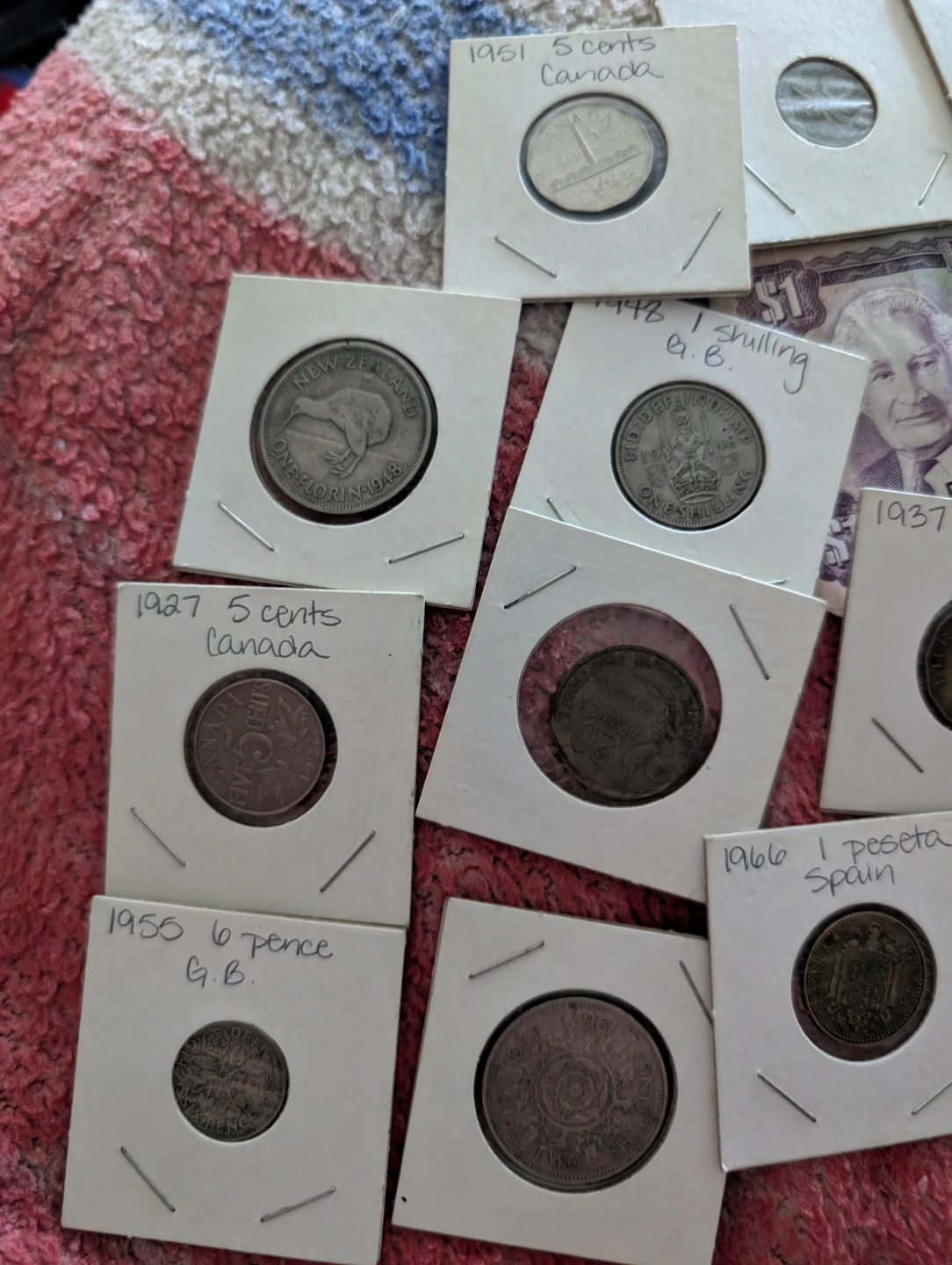 Collection of International Coins and Banknote - photo 2