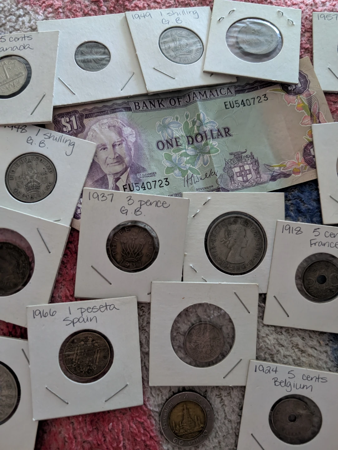 Collection of International Coins and Banknote - photo 3