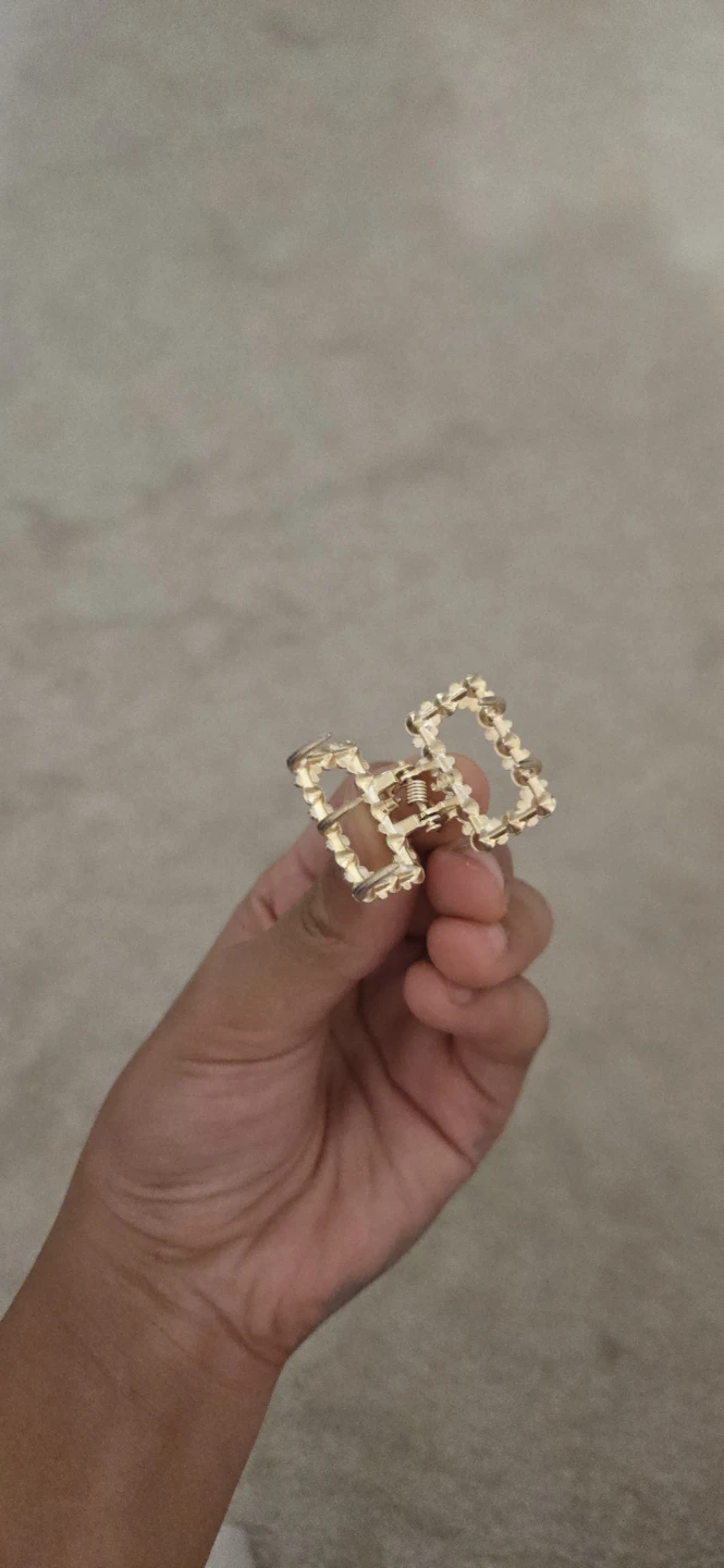 Gold Rhinestone Hair Claw Clip - photo 2