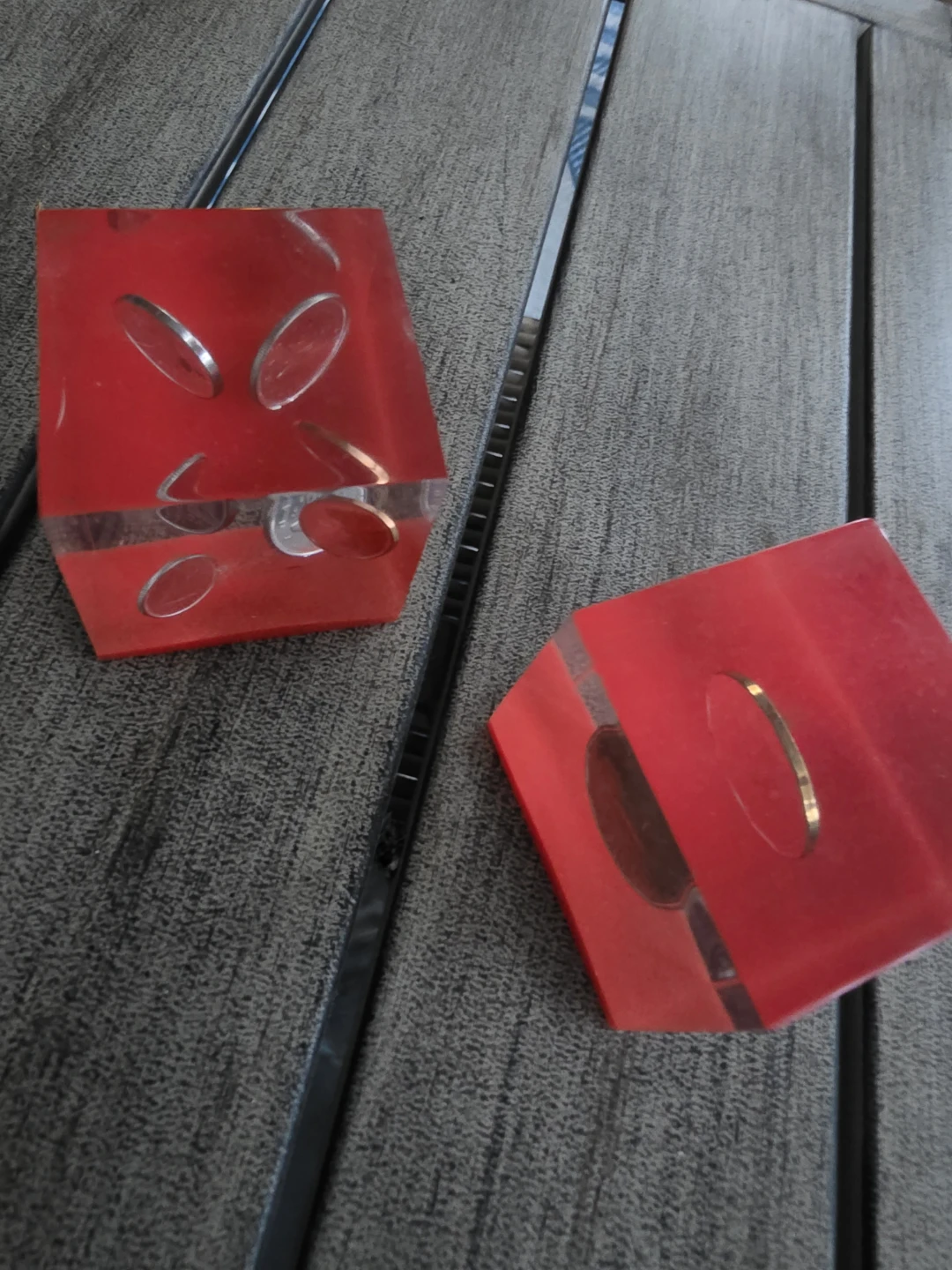 Red Dice Paperweights 1991