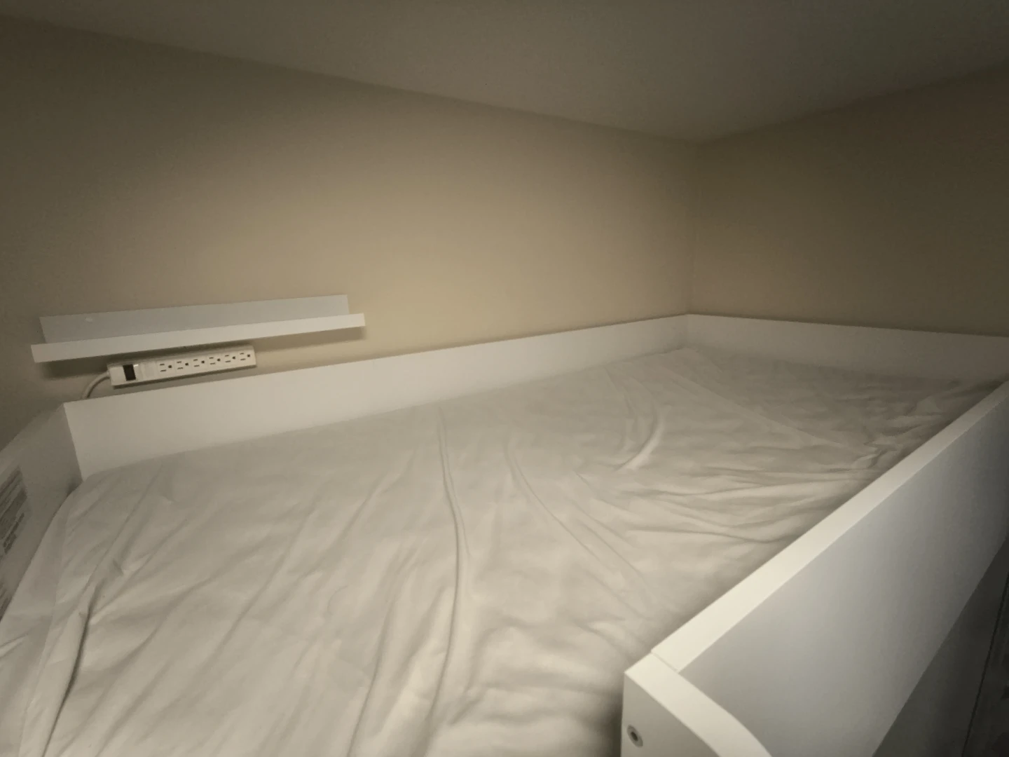 IKEA White Loft Bed with Desk and Storage - photo 2
