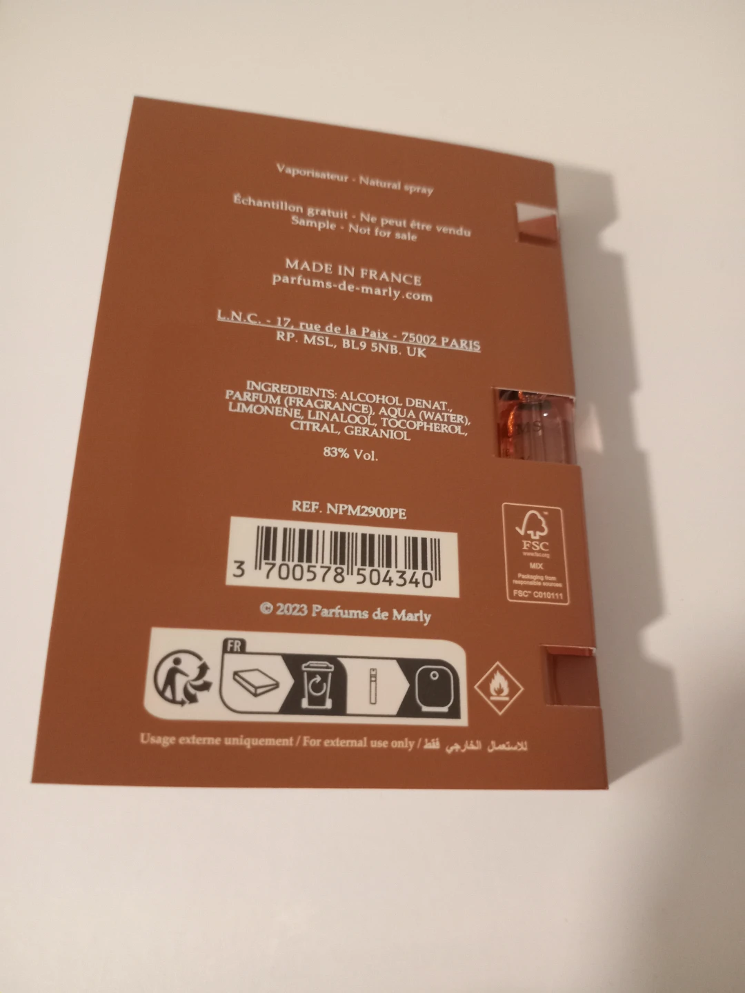 Parfums de Marly Althaïr Eau de Parfum Sample (1.5 ml) - photo 3