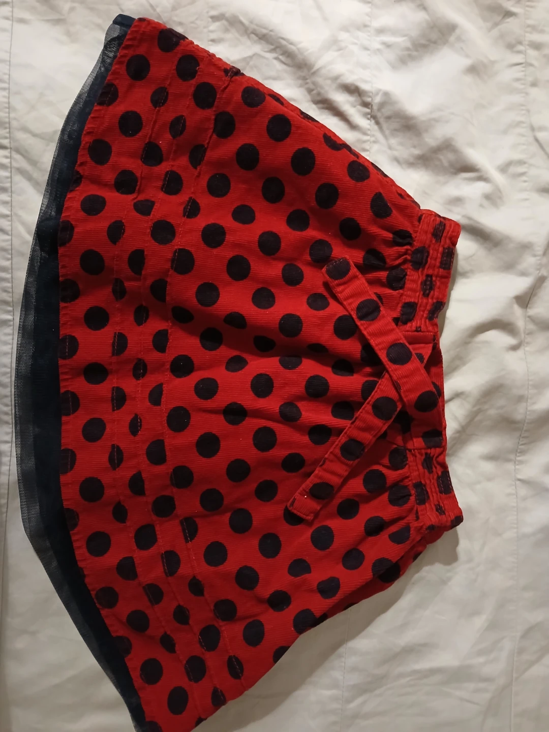 Lilliput Red Polka Dot Corduroy Skirt - 2/3 Years