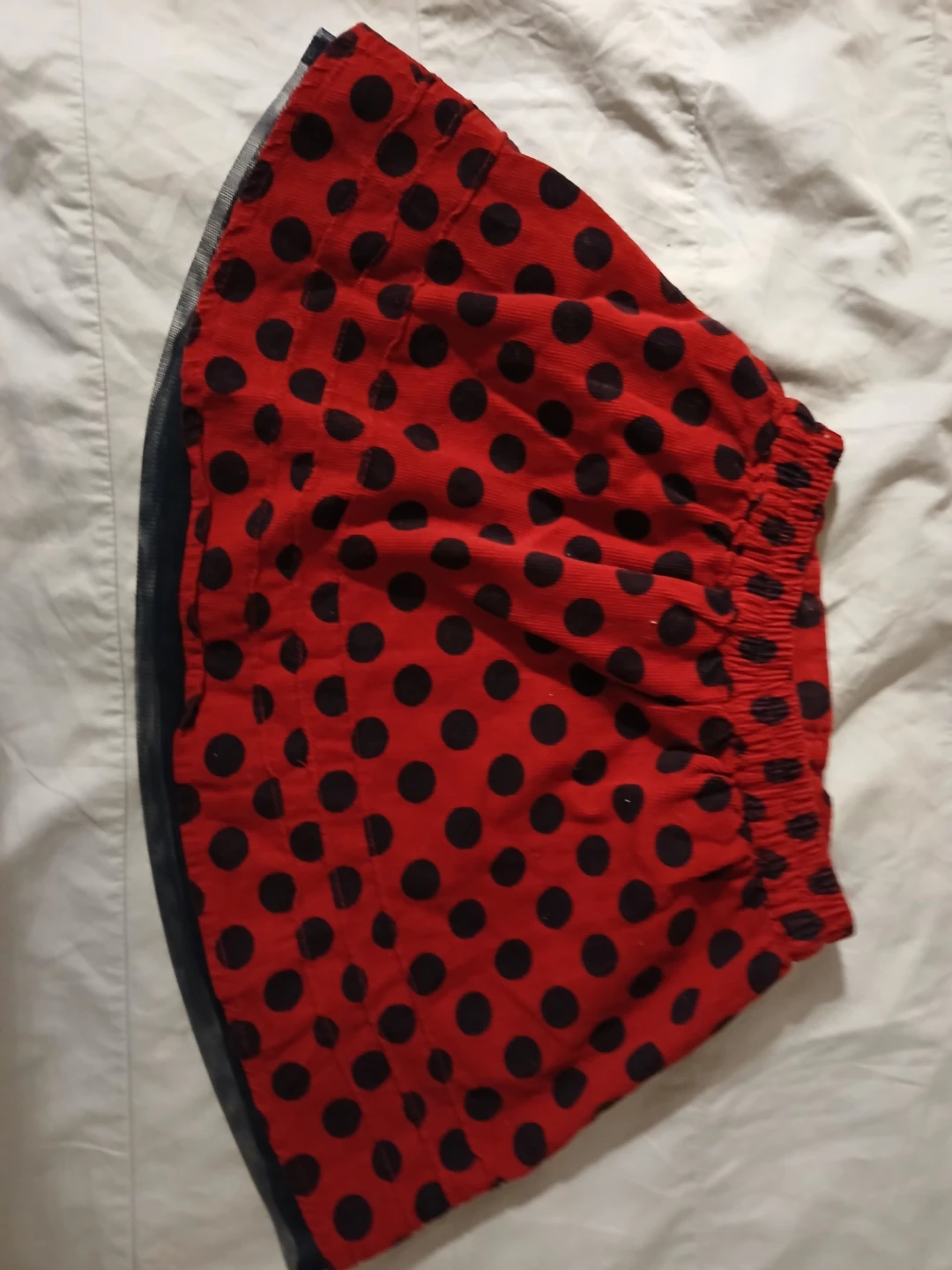 Lilliput Red Polka Dot Corduroy Skirt - 2/3 Years - photo 2