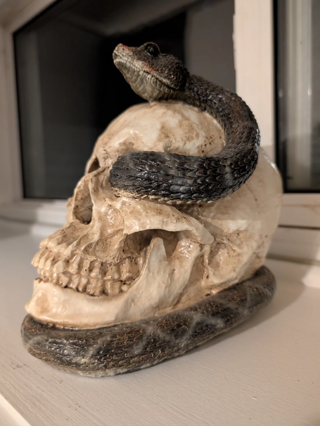 Skull and Snake Figurine - photo 2