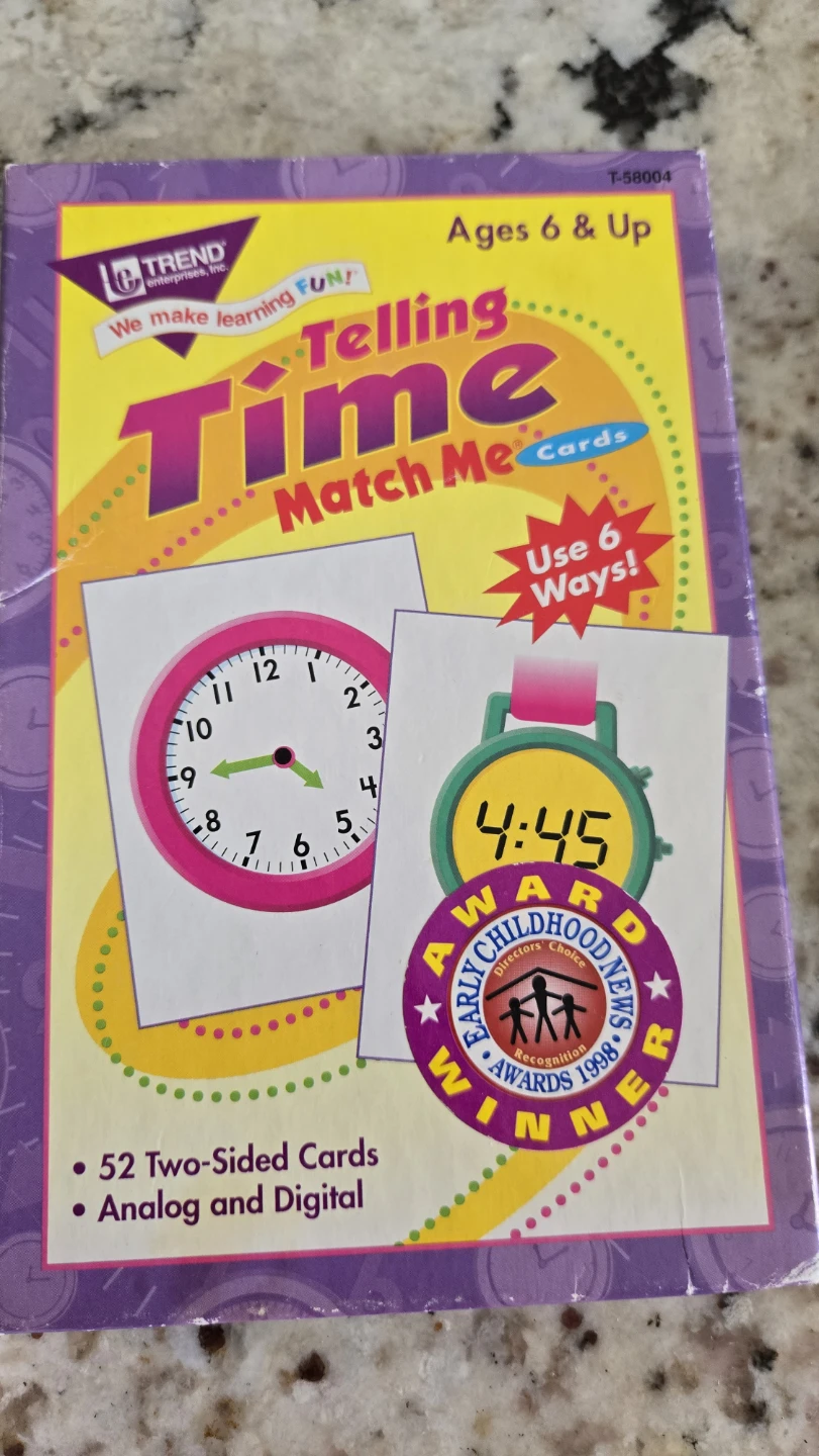 L.P. Trend Telling Time Match Me Cards
