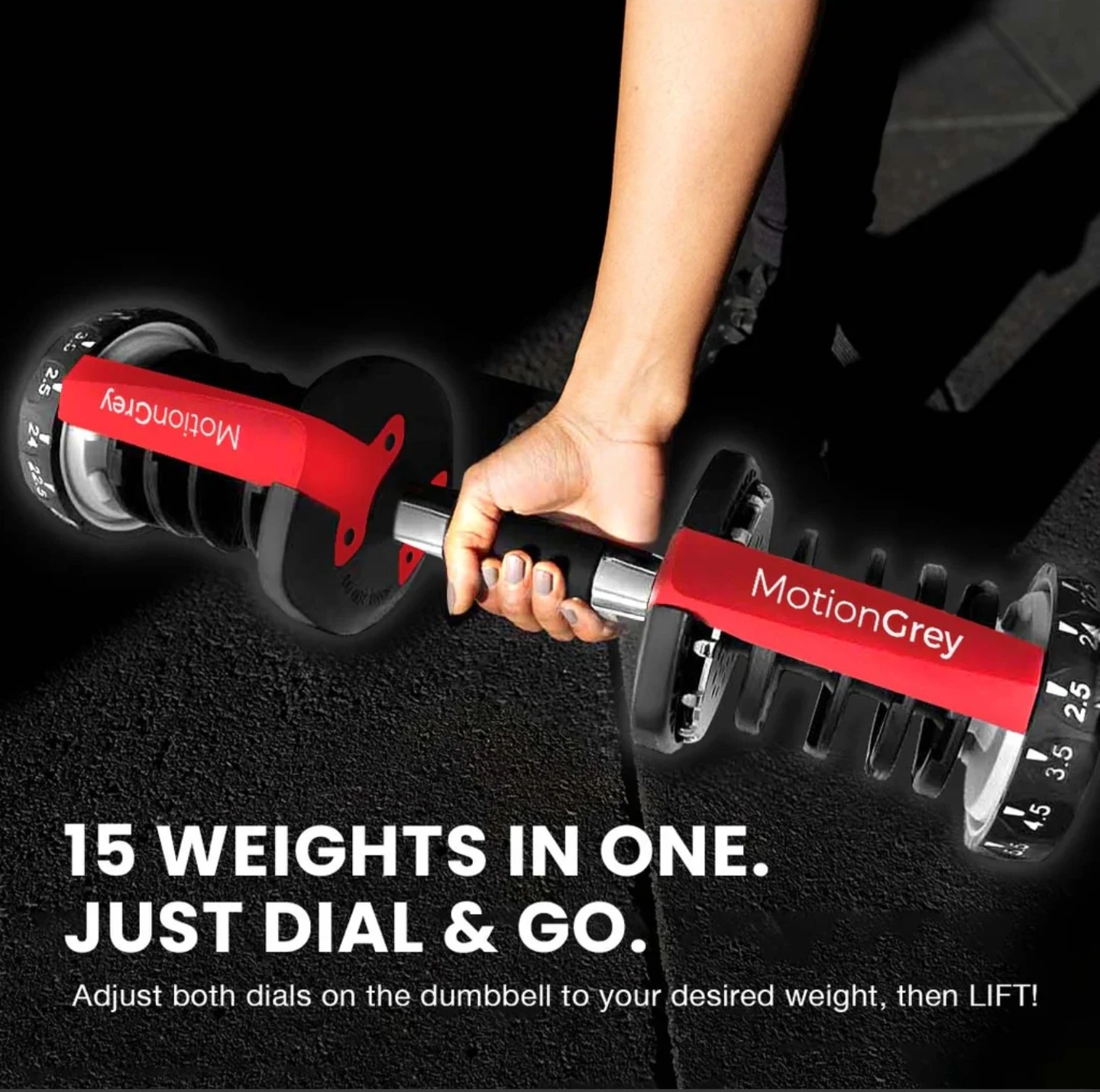 Adjustable Dumbbells with Jump Rope and Hand Grip Set - photo 3