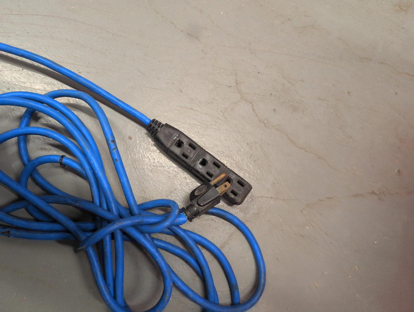 Blue Extension Cord with Multiple Outlets - photo 2