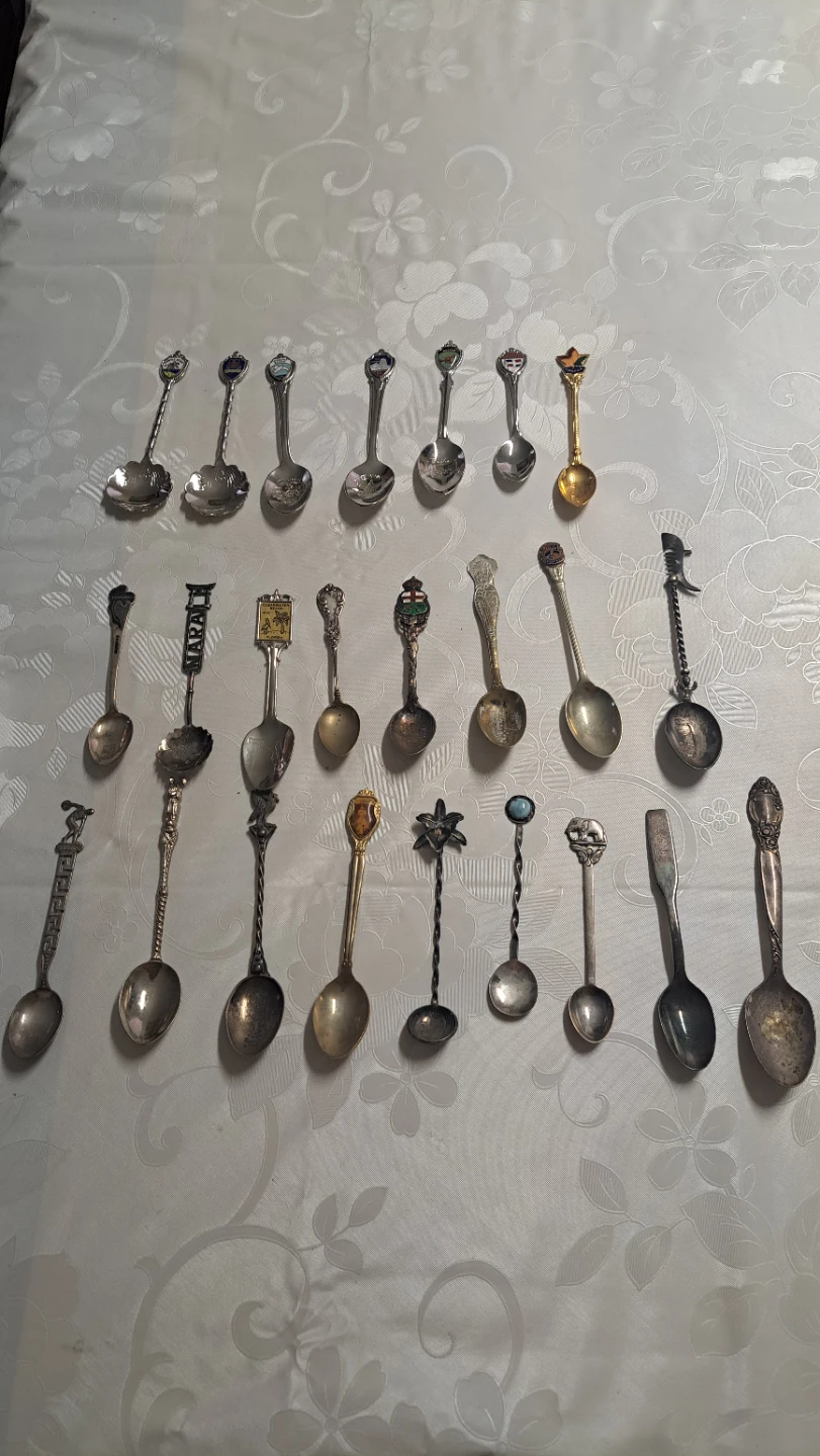 Collection of souvenir spoons