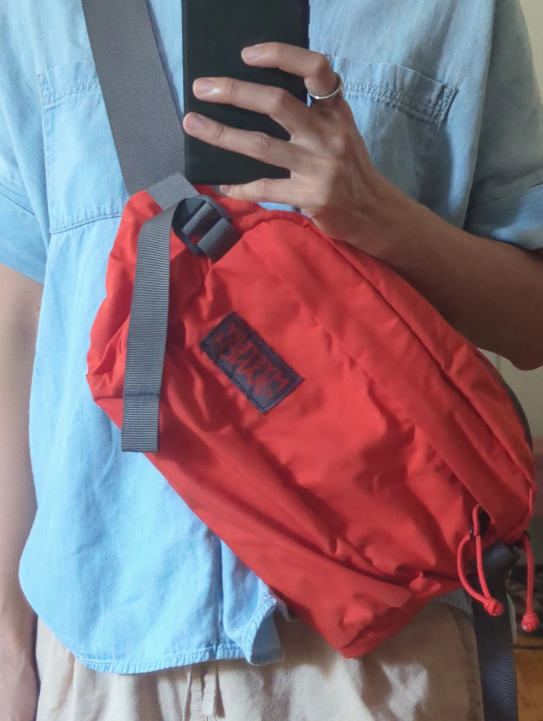 Mystery Ranch Red Sling Bag