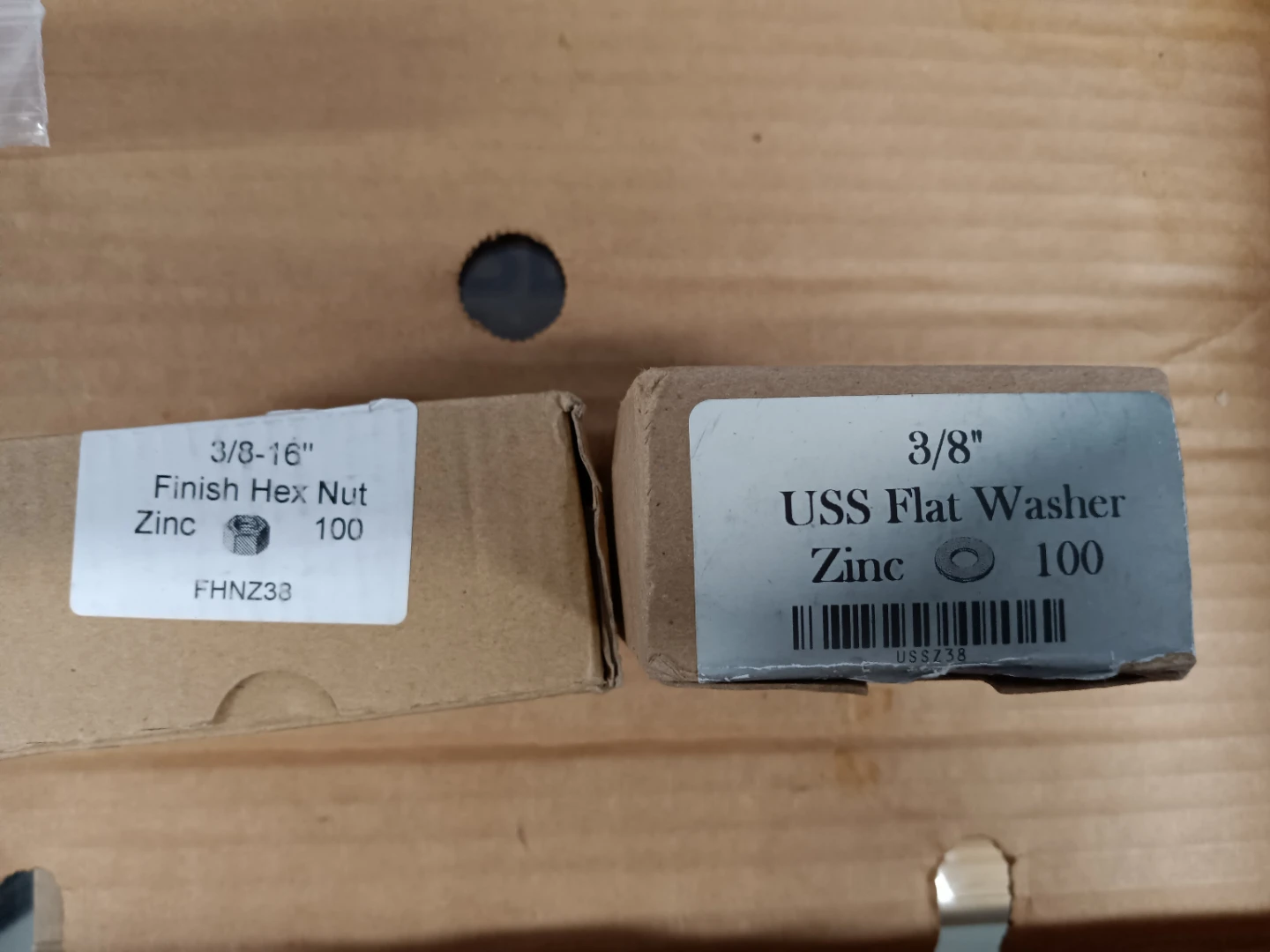 3/8" Hex Nuts & Flat Washers - Zinc Finish - photo 2