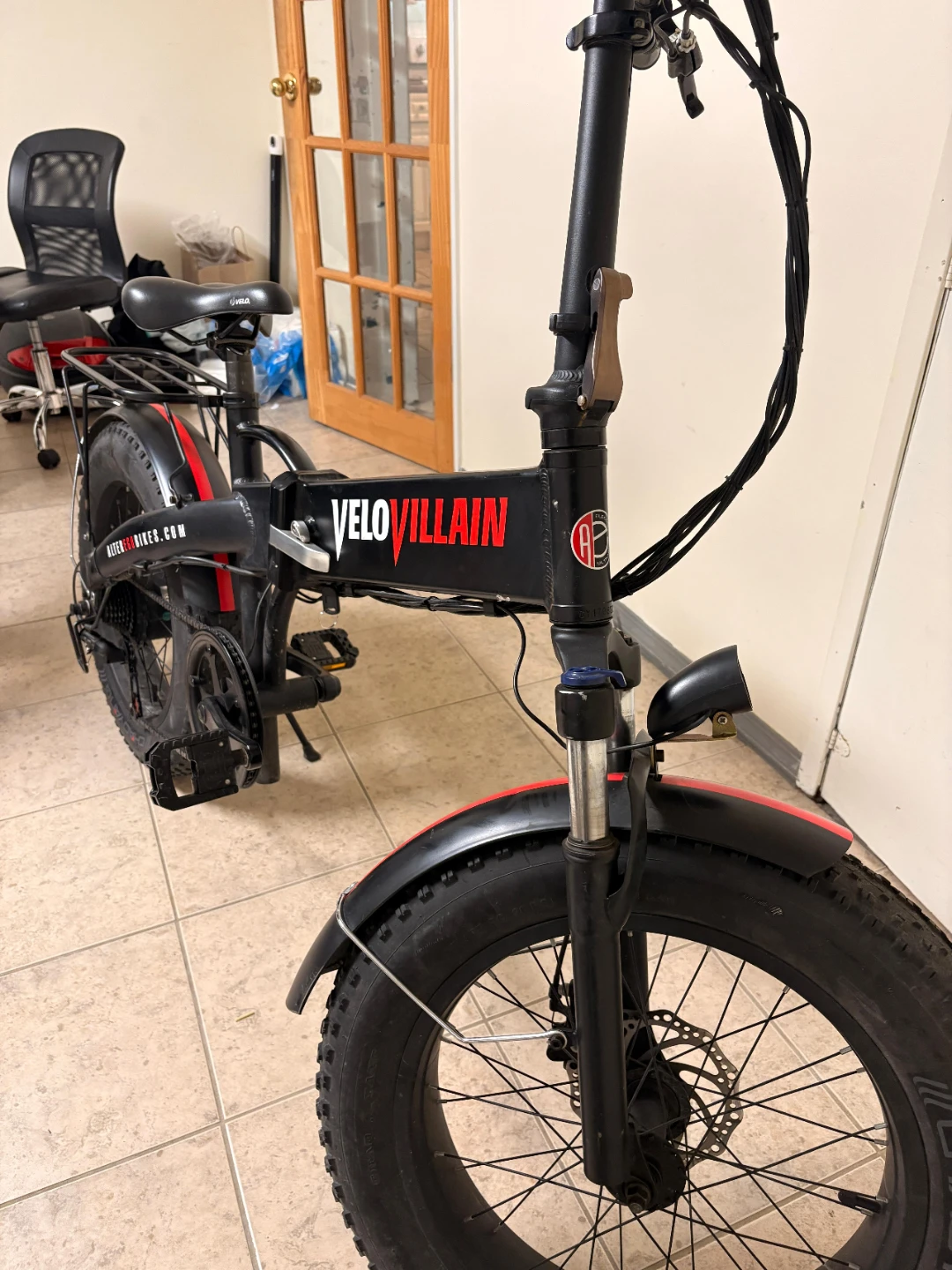 VELO VILLAIN Folding Electric Fat Bike - photo 2