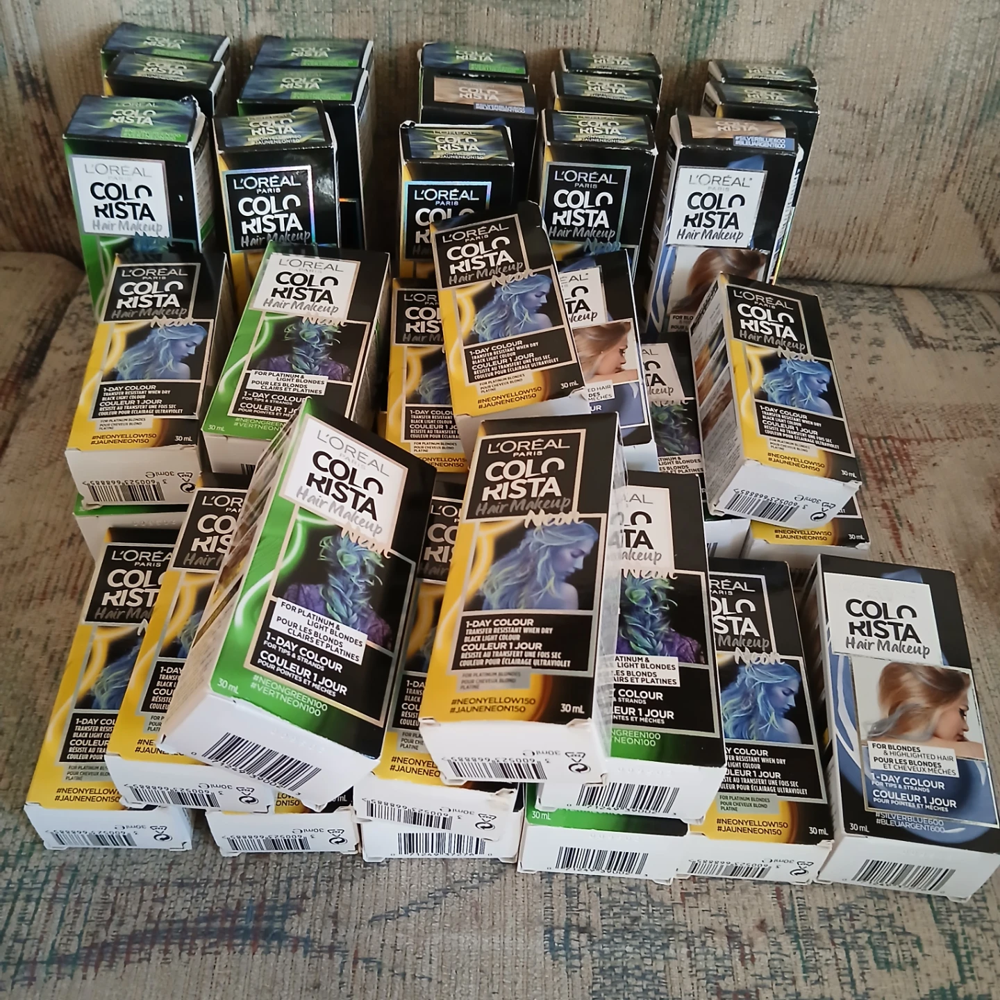 L'Oréal Paris Colorista Hair Makeup lot (30 ml tubes)