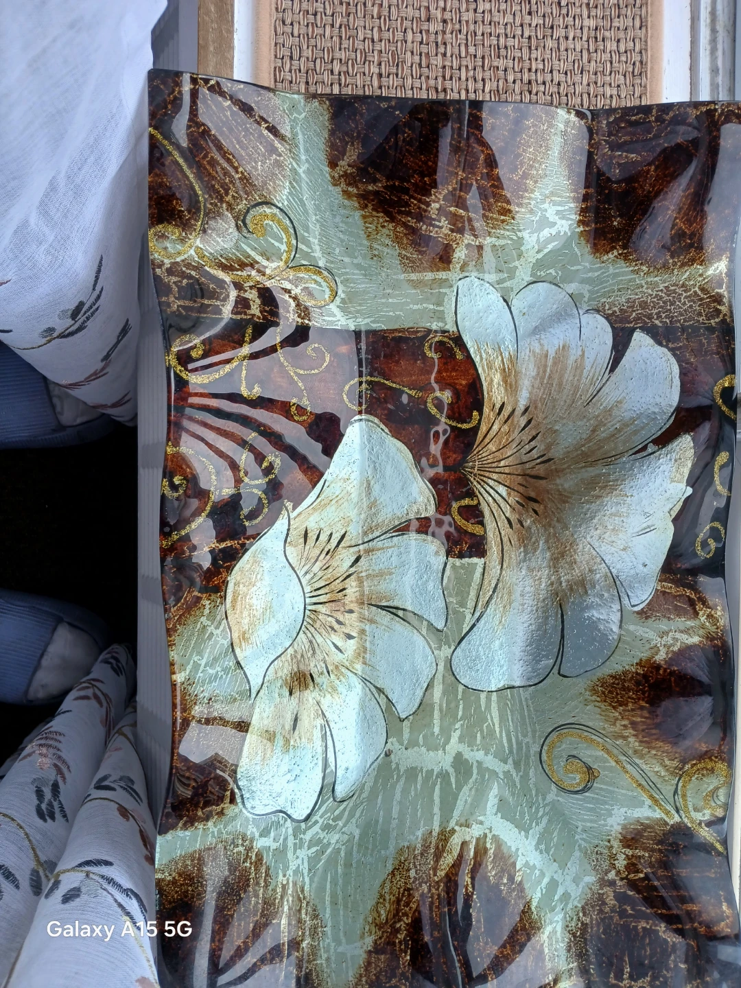 Decorative Glass Serving Tray - photo 2