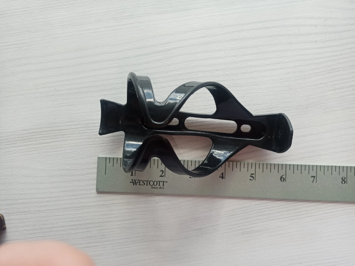 Black Plastic Bicycle Water Bottle Cage - photo 3
