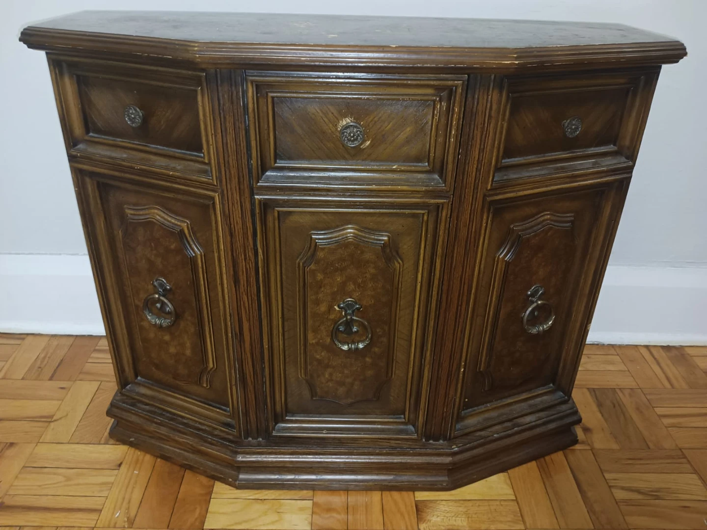 Vintage Wooden Accent Cabinet