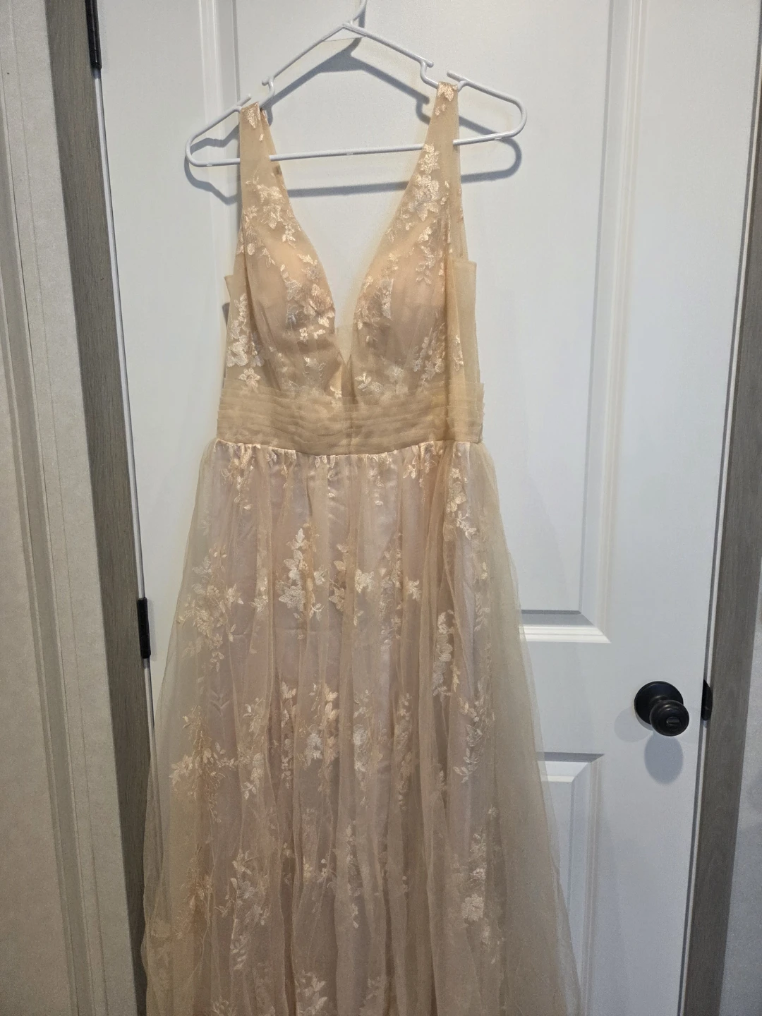 Women's Floral Tulle Gown