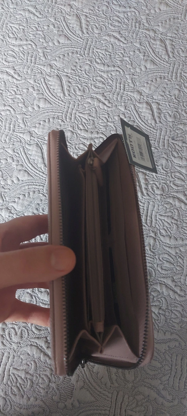 Roots Pink Leather Zip Around Wallet with Wrist Strap - photo 2