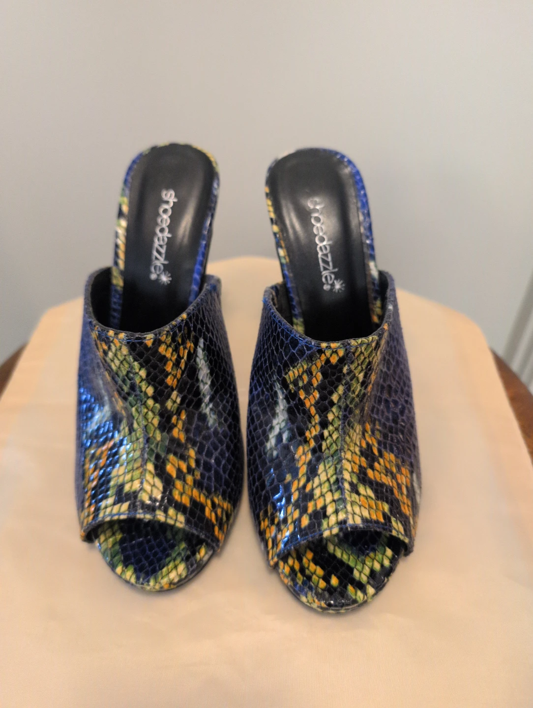 ShoeDazzle Ransa Peep-Toe Heeled Mules - US Size 7 - photo 2