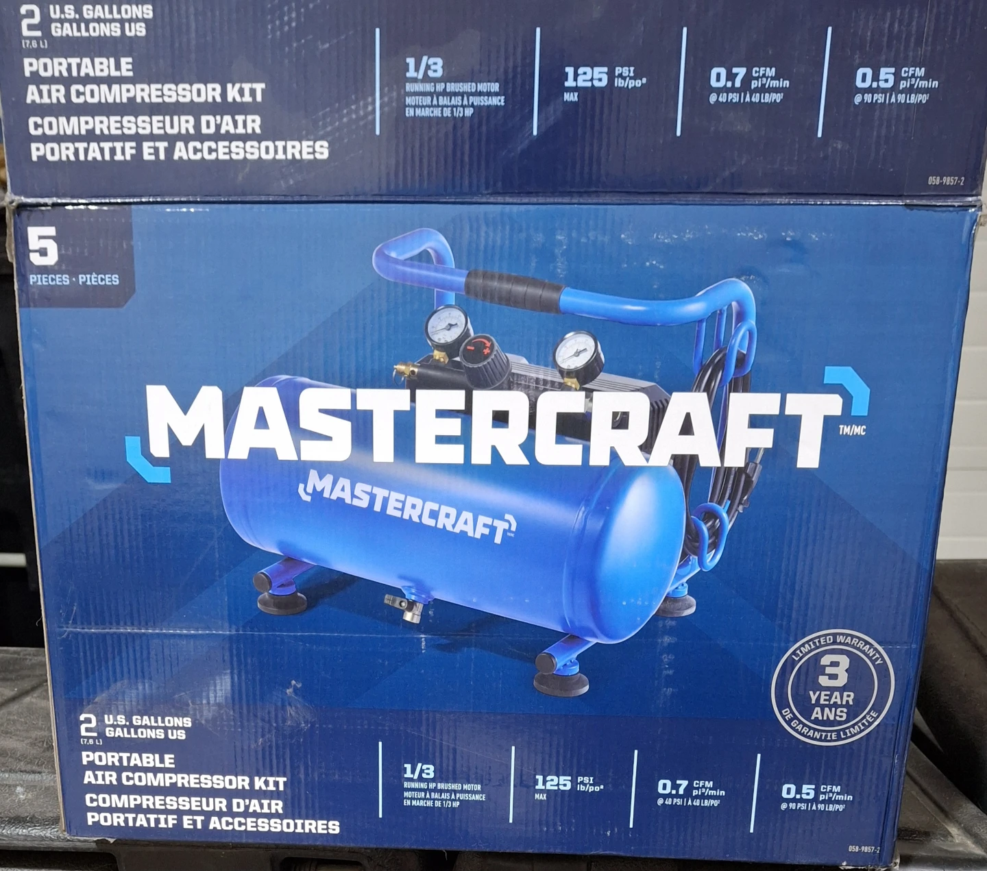 Master Craft 2 gallon compressor