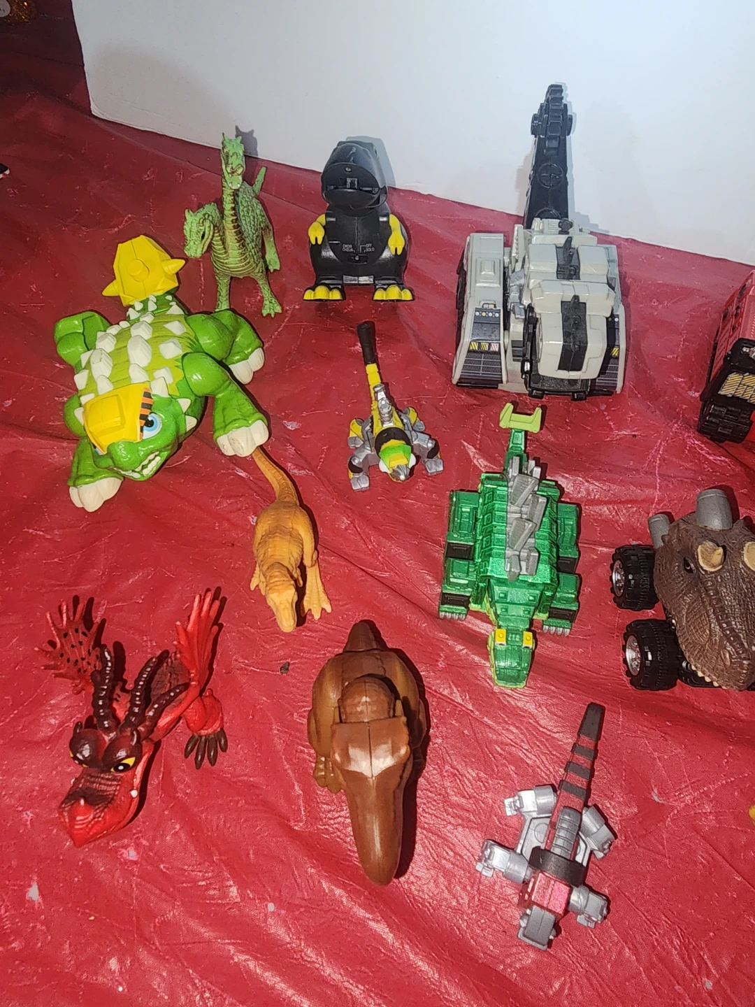 Lot of 12 Dinosaur and Construction Vehicle Toys - photo 5