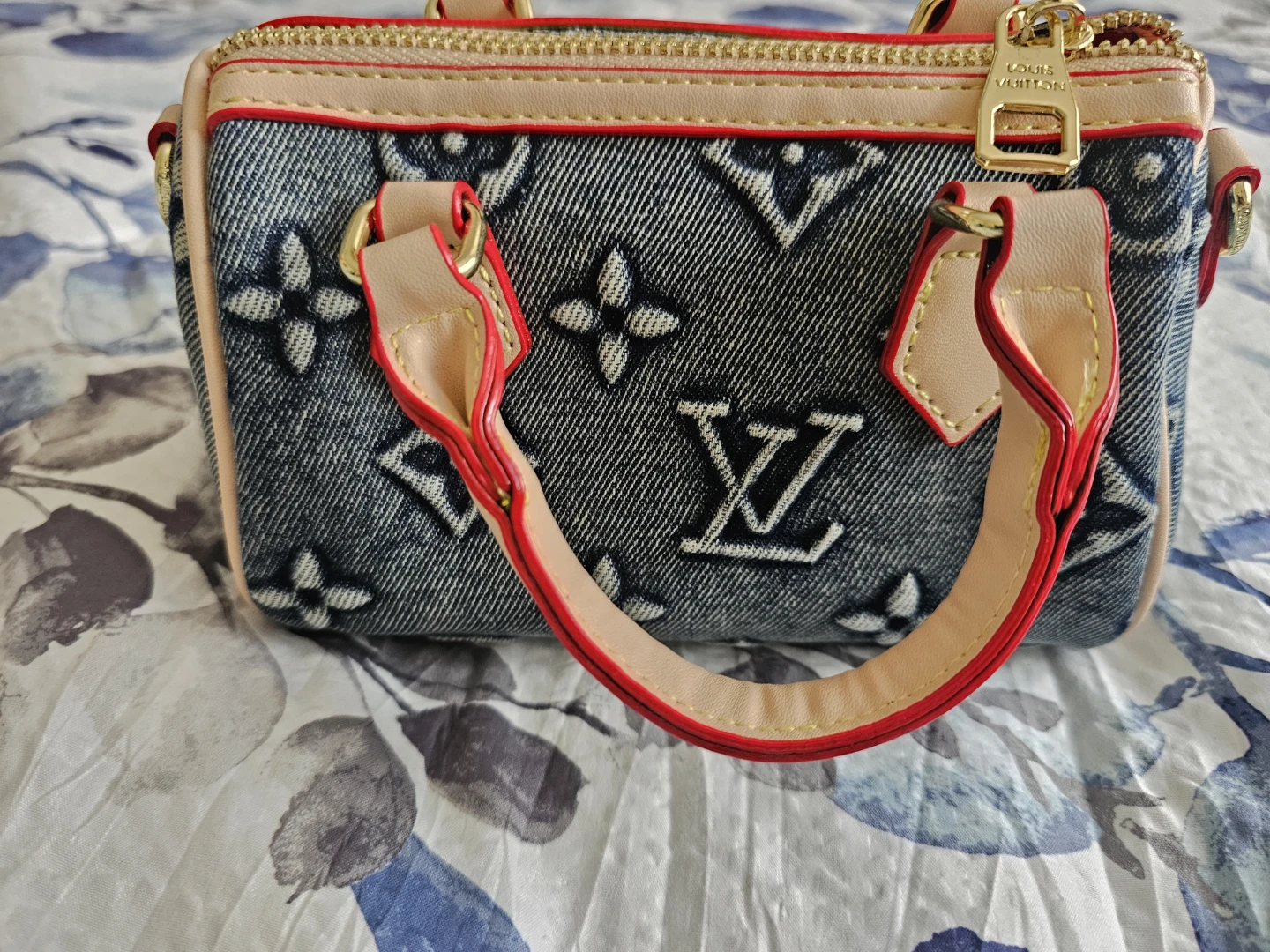 Louis Vuitton Denim Monogram Speedy Mini Bag - photo 2