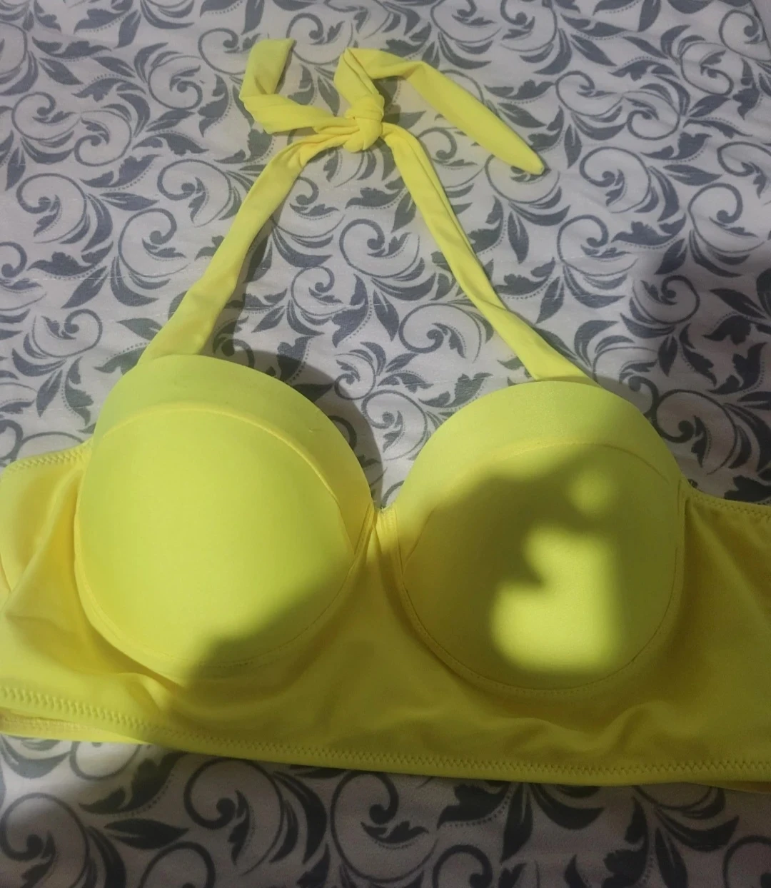 Yellow Bikini Halter Top