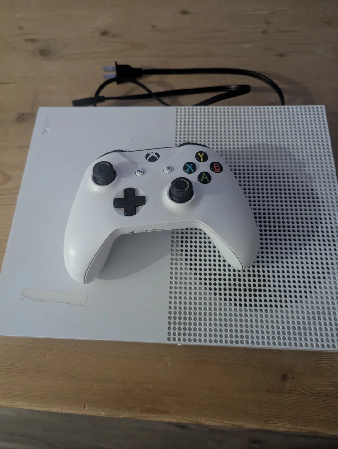 White Xbox One S Console with Controller