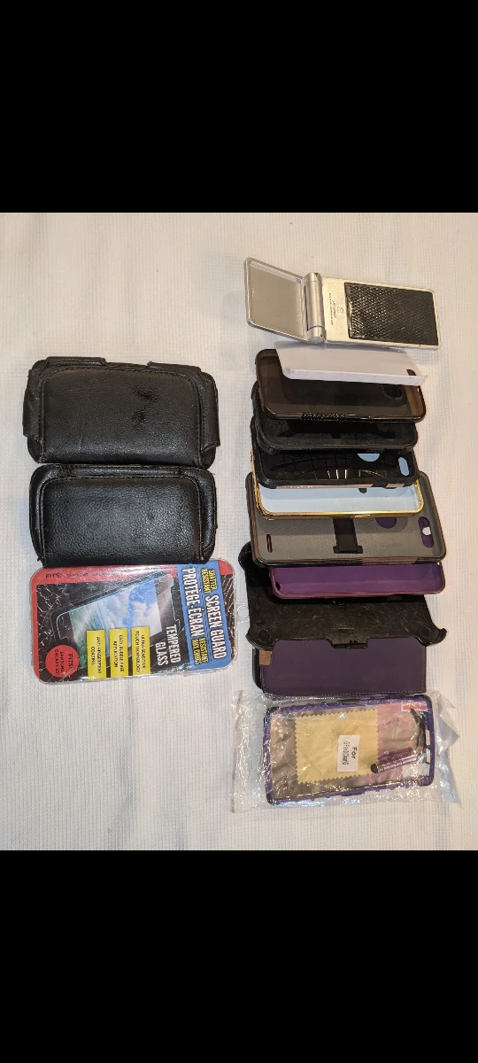 Assorted Phone Cases and Screen Protector Bundle