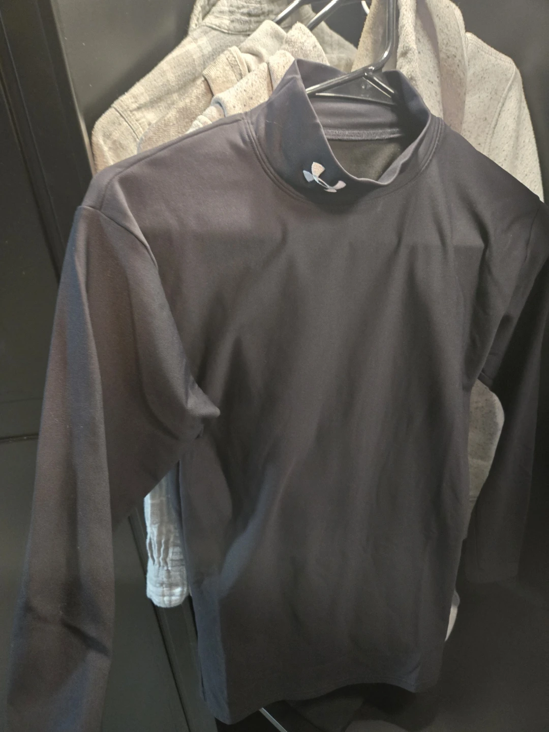 Under Armour Black Mock Neck Long Sleeve Shirt