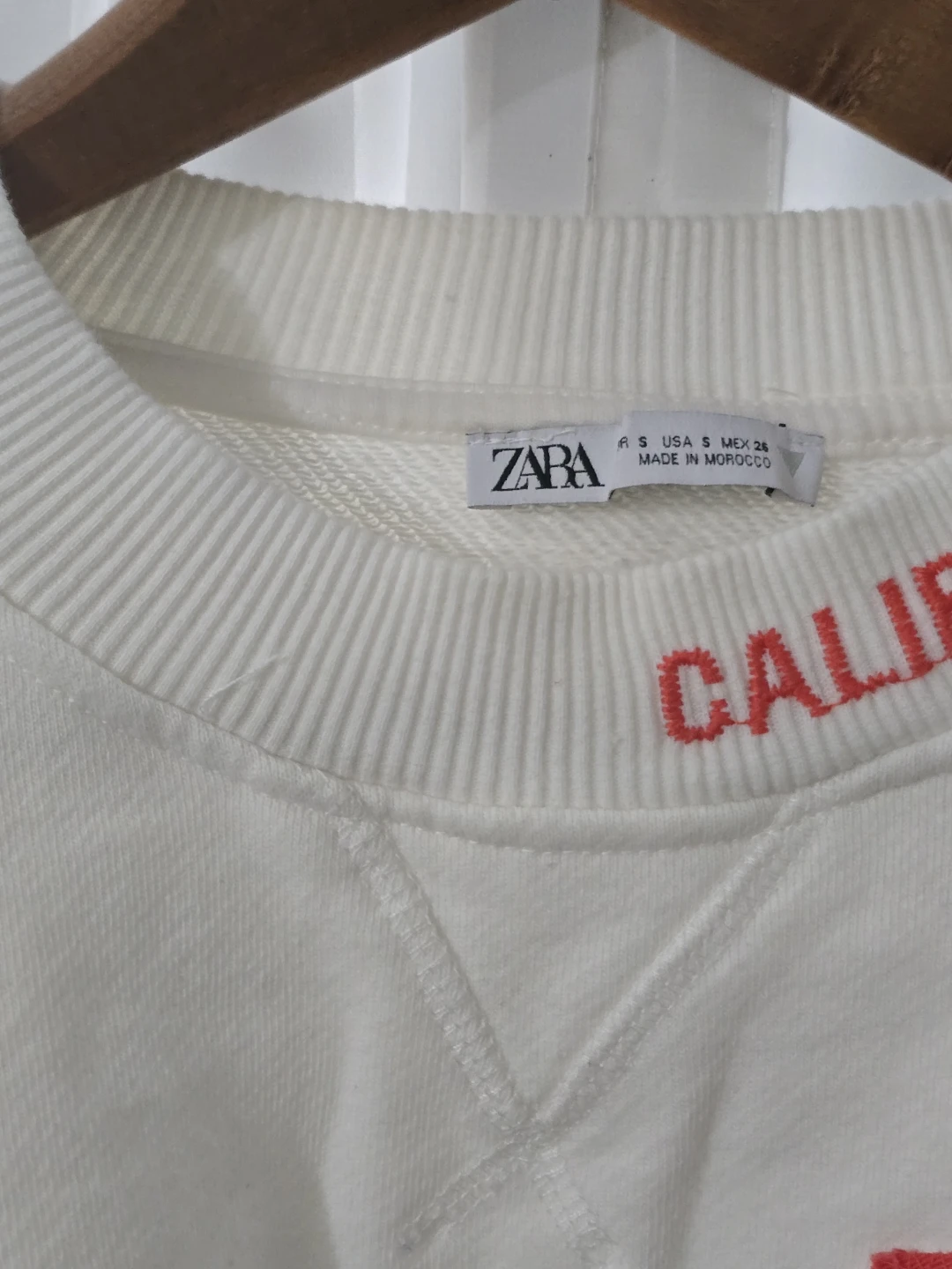 Zara LA California Cropped Sweatshirt Size S - photo 3