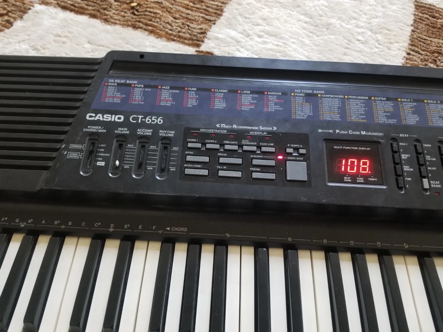 Casio CT-656 CTK-656 Keyboard - photo 3