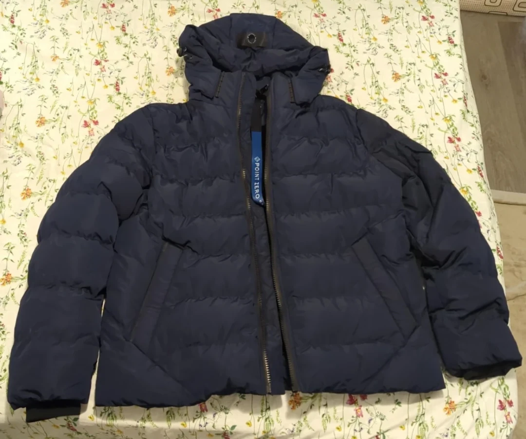 Point Zero Puffer Jacket - Navy Blue