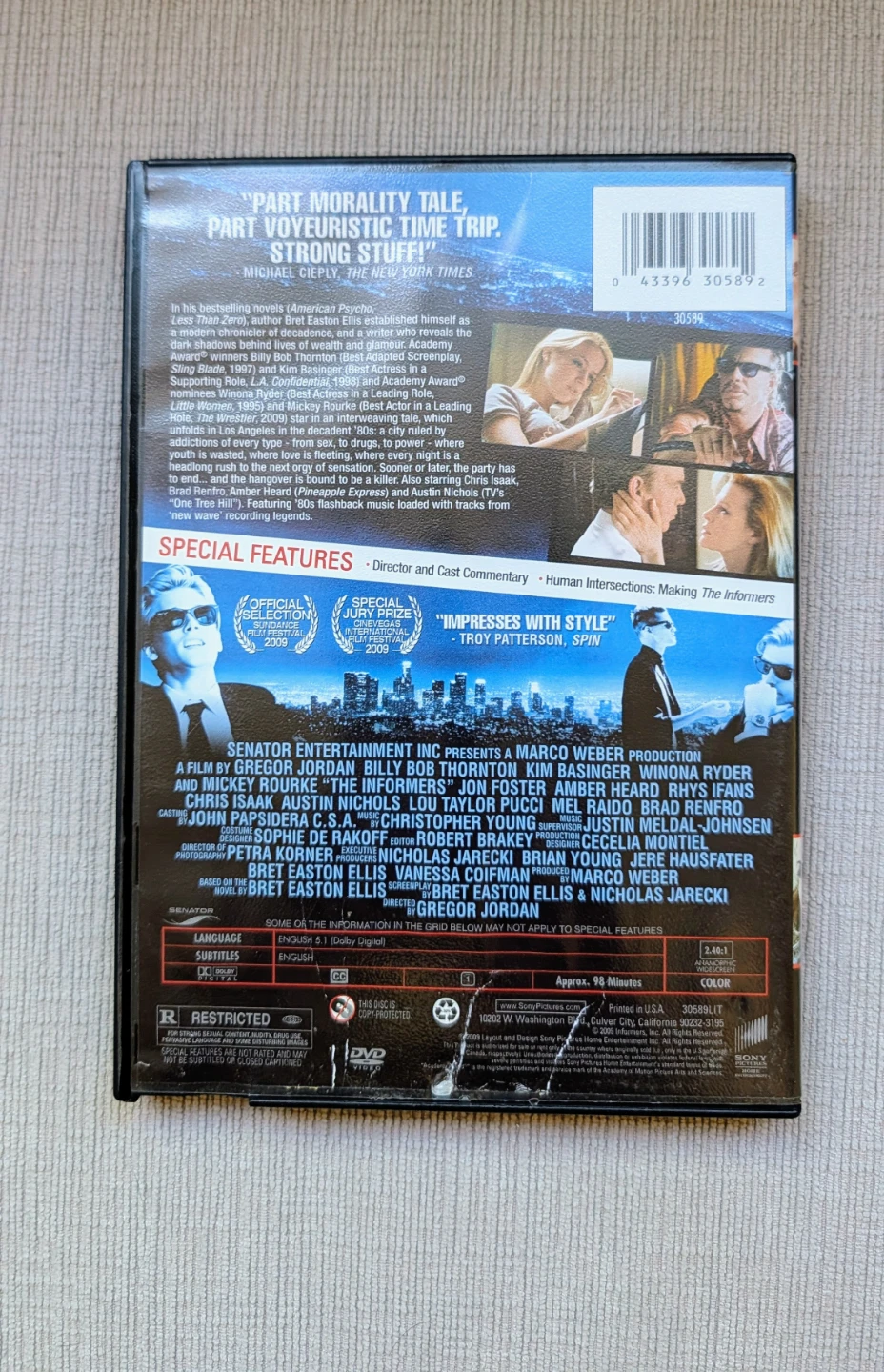 The Informers DVD Movie - photo 2