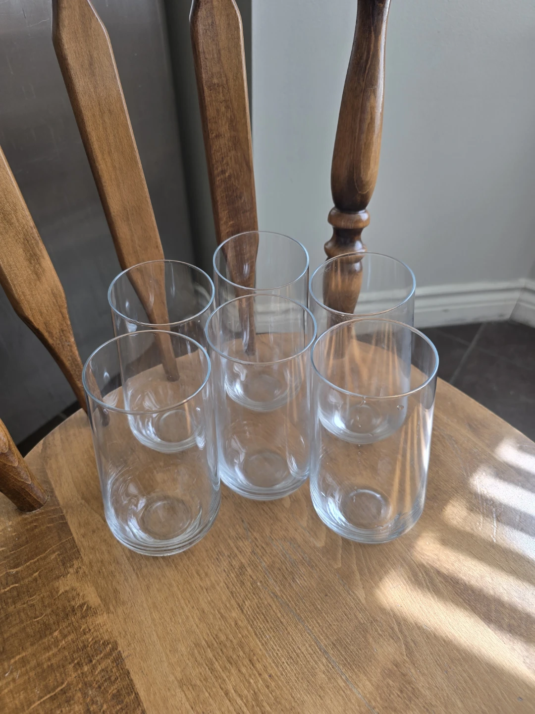 Set of 6 Clear Drinking Glasses - photo 2